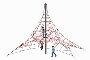 Seilpyramide SPIDER 6 mit 4 Abspannungen