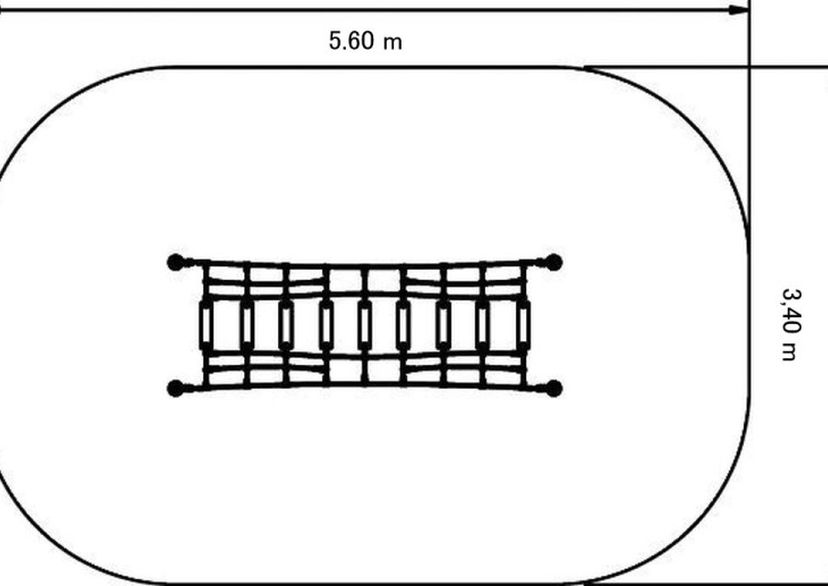 „Wooden catwalk“ adventure bridge