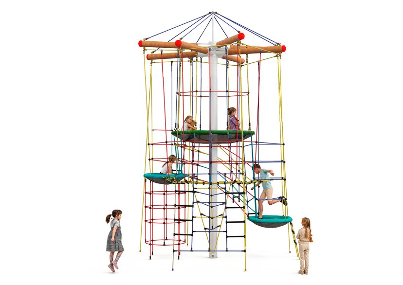 Eagles Nest Tree - wood crossbeams