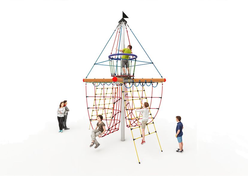 Piratenturm „Störtebeker“ - Querträger aus Holz