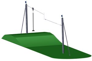 Seilbahn zum Einbetonieren