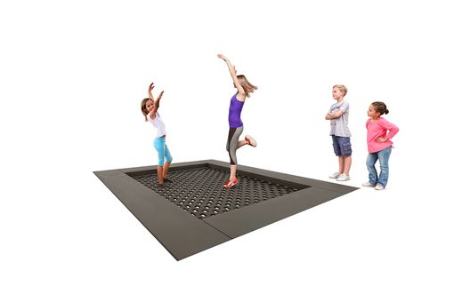 Trampoline 2000 - The Original, for mount with high-quality wood cladding