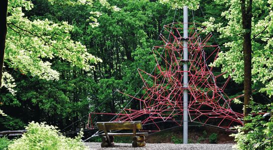 SPIDER 8 rope pyramid with 6 guy lines