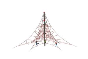 SPIDER 8 rope pyramid with 6 guy lines