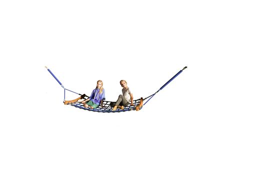 Hercules Rope Hammock with cross-stitch