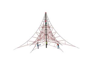 Seilpyramide SPIDER 8 mit 6 Abspannungen