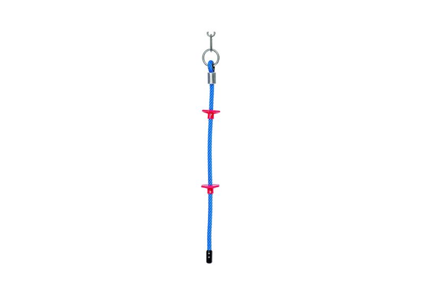 Hercules climbing rope, with climbing supports, length 2.00 m, Ø 18 mm