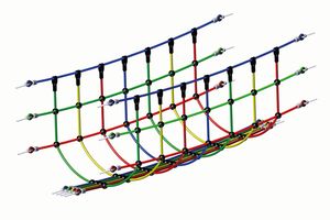 Net bridge in V-Form, per running m.