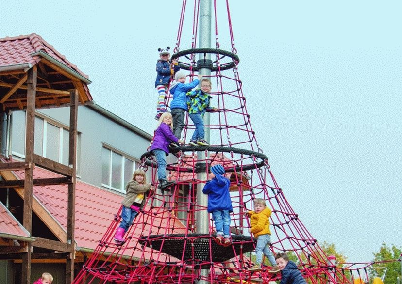 Seilnetz-Pyramide Dino XXL