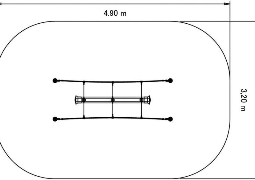 Mini rope-end swing