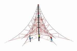 Seilpyramide SPIDER 8 mit 6 Abspannungen