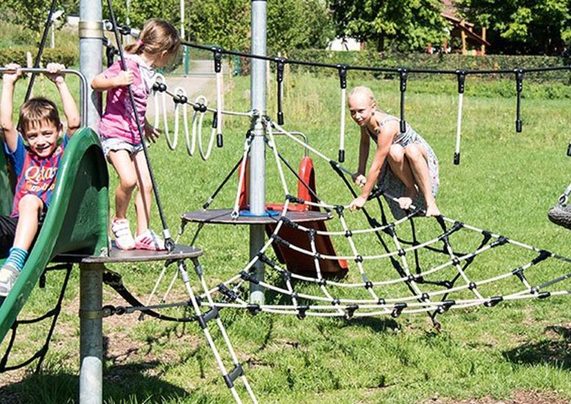 3er Parcour mit Rutsche