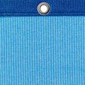 Luftdurchlässige Plane, blau, mit Öse im oberen verstärkten Rand, Detailbild