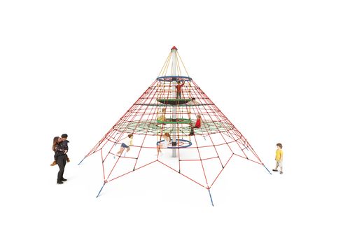 Seilnetz-Pyramide Dino 1