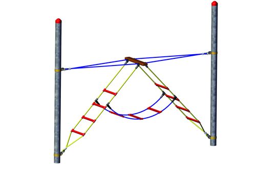 3er-Leiter "Fun- Parcours" - Stahl