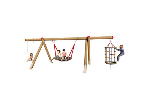 Swing Frame douglas fir, long, suspension height 2.00 m