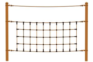 Climbing net, for robinia posts