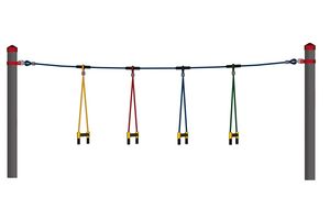 Strickleitersprossen für Stahlpfosten