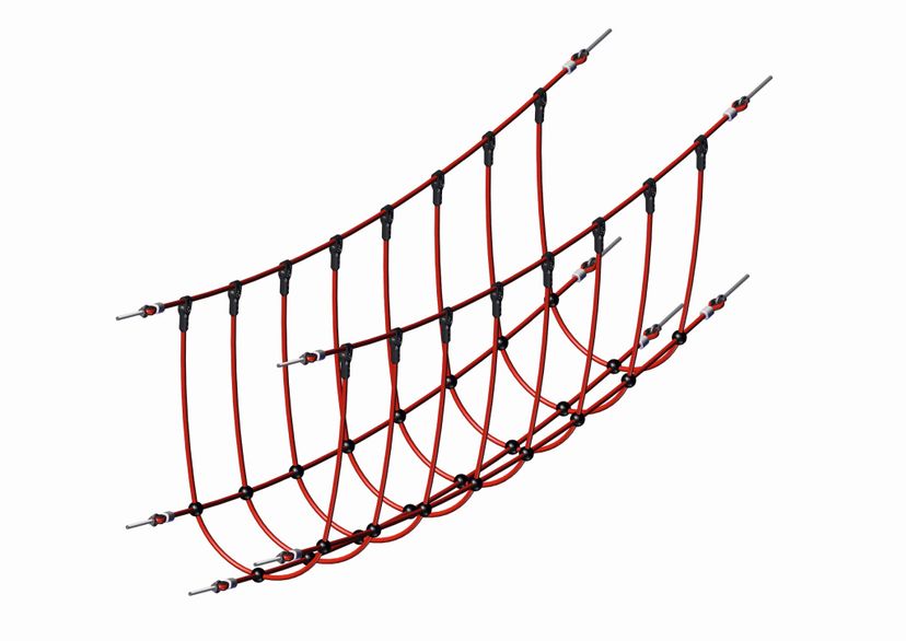 Einfache Netzbrücke, per lfd.m.