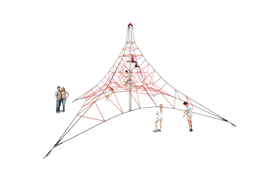 SPIDER 6 Pyramid with 4 guy lines
