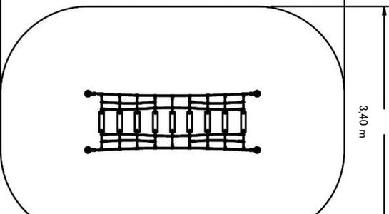 „Wooden catwalk“ adventure bridge