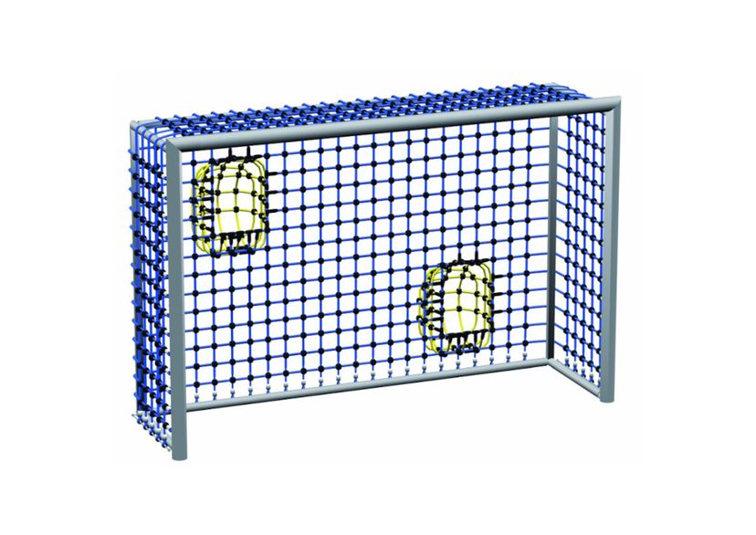 Football Goal "Goalie", Mesh size 13 x 13 cm, with 2 goal baskets