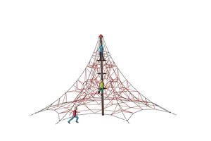 Seilpyramide SPIDER 6 mit 4 Abspannungen