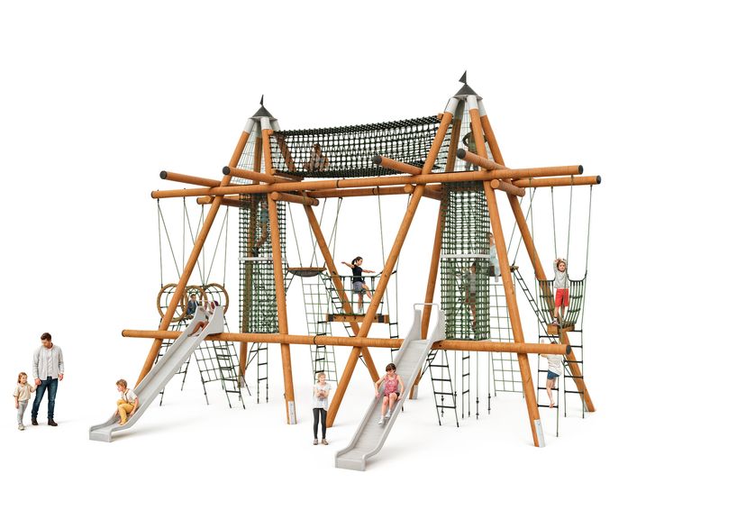 Vogelnestturm "Black Forest"-Kombi