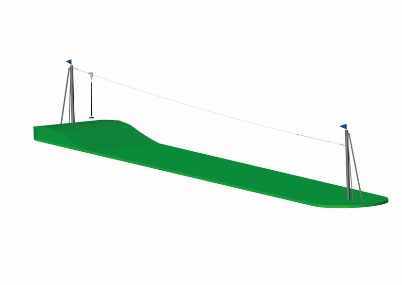 Seilbahn zum Einbetonieren