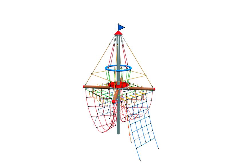 Piratenturm „Störtebeker“ - Querträger aus Holz