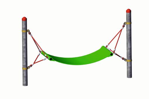 Polyesterhängematte "Haiger" - Stahl