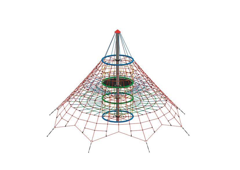 Seilnetz-Pyramide Dino 1