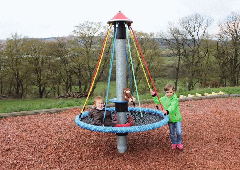 Mini bird's nest carousel