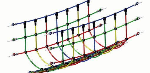 Netzbrücke in V-Form, per lfd.m.