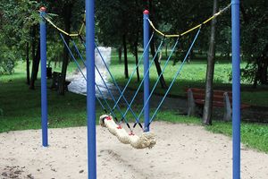 Super-Tampen-Swinger Mini, Standpfosten aus Stahl