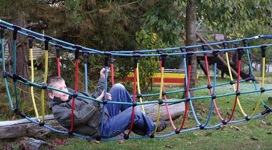 Climbing play - bridge, for robinia posts