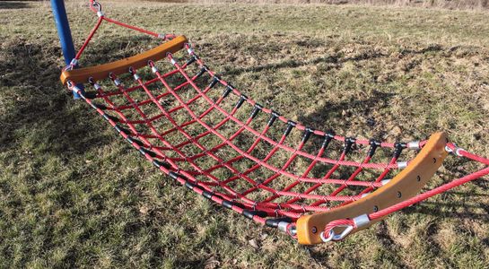 Hercules rope hammocks with plastic knot clips