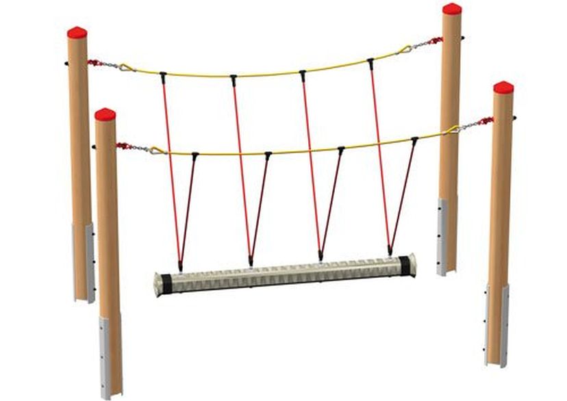 Super-Tampen-Swinger Mini, Standpfosten aus Douglasie