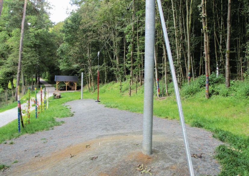 Seilbahn zum Einbetonieren