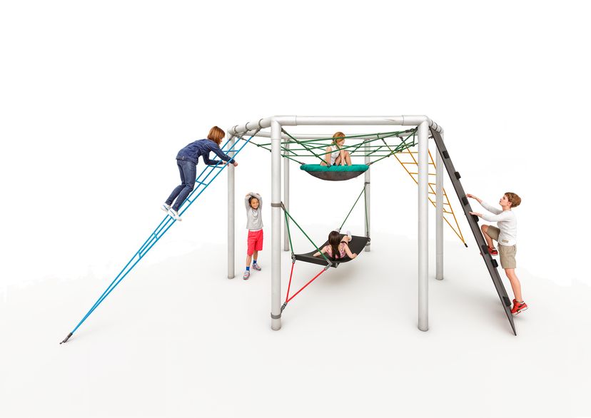 6-Eck-Kletterburg Maxi