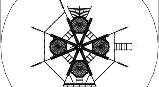 Bird‘s Nest Tree - steel crossbeams