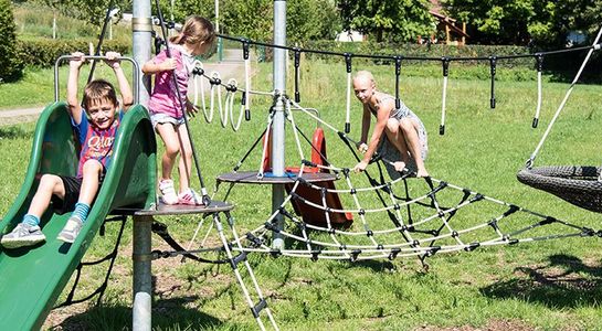 3er Parcour mit Rutsche