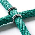 Kletternetze aus Ø 16 mm Herkulesseil  mit Edelstahl-Klammer