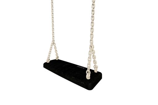 Sicherheitsschaukelsitz, mit 2,00 m - Ketten, schwarz