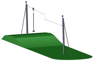 Seilbahn zum Einbetonieren