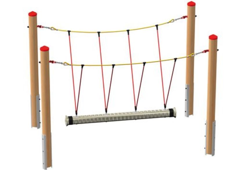 Super-Tampen-Swinger Mini, Standpfosten aus Douglasie