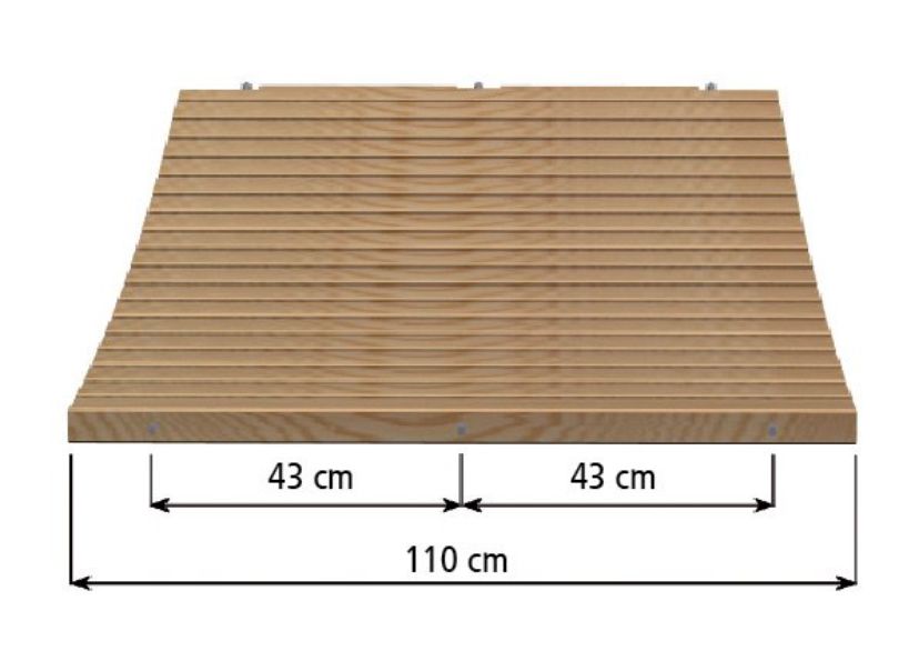 Holzlaufsteg per lfd.m., Nutzbreite 100 cm