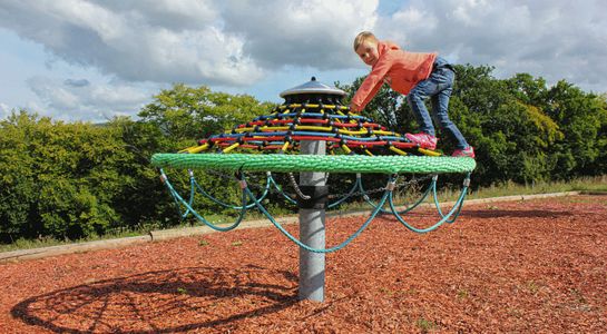 Mushroom carousel, with steel mast