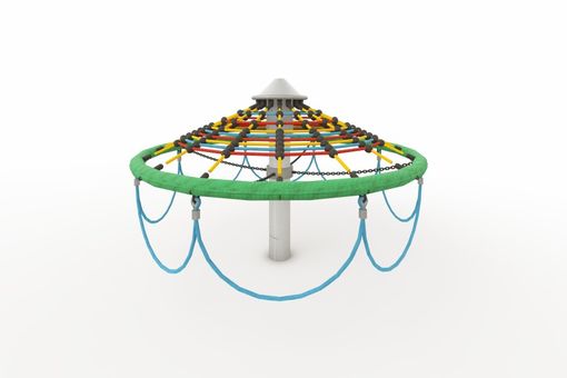 Pilz-Kreisel mit Stahlmast, drehend