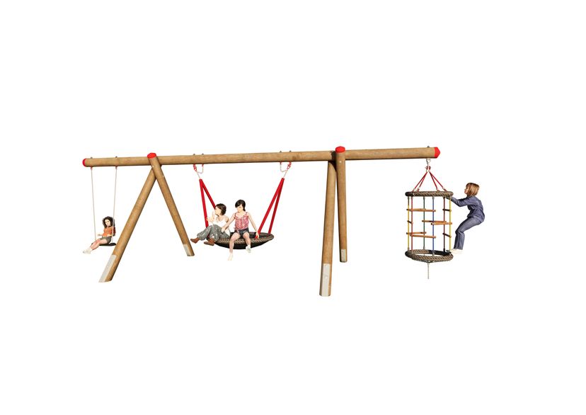 Schaukelgestell aus Douglasie, lang, Aufhängehöhe 2,00 m